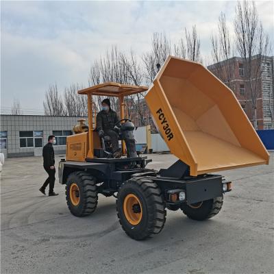 China Construction Material Shops Mini Tractor Dumper With Wheels 4x4 Electric Site Dumper for sale