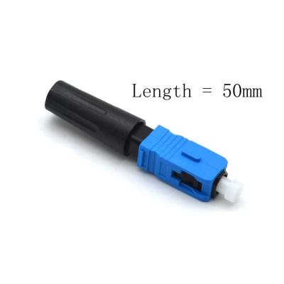 China FTTB Field Quick Assembly Connector FTTH Fast Connector SC 2 * 3mm Drop Cables for sale