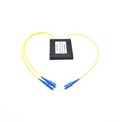 China Customized Low PDL Fiber Optic Splitter 1x2 PLC Splitter With SC Connector UPC for sale