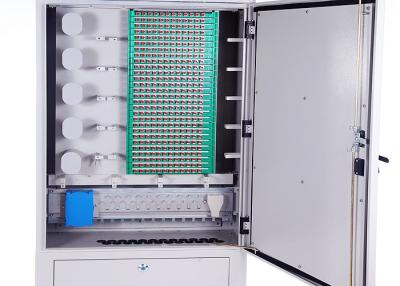 China IP65 Cold Rolled Steel Fiber Optic Distribution Cabinet 288 Cores Distribution Connection for sale