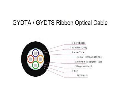 China De Vezel Optische Kabel GYDTA van het 288 Kernenlint FTTH/Lucht de Vezelkabel van GYDTS Te koop