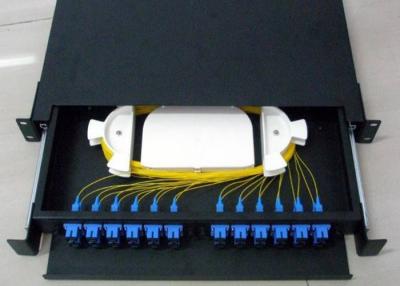 China 24 Ports SC UPC Fiber Optic ODF Termination Joint Closure Box 12 Fiber Pigtail for sale