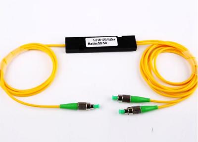 Cina 1X2 contenitore a fibra ottica di ABS del separatore FC APC di WDM FBT per il sistema delle comunicazioni ottiche in vendita