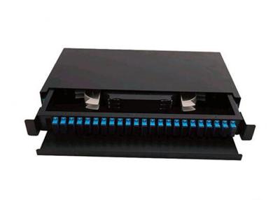 China 24 / 48 Core 19 Inch Rack Mount Fiber Optic Distribution Frame ODF Slide Rail Drawer 12 Port for sale