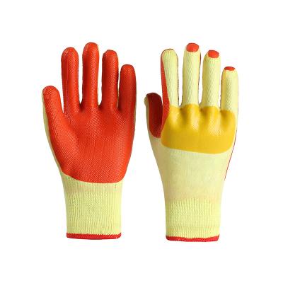 China Construction Comfortable Rubber Hand Palm Coat Immersion Gloves Factory Price Latex Duarble Hand Protective Gloves for sale