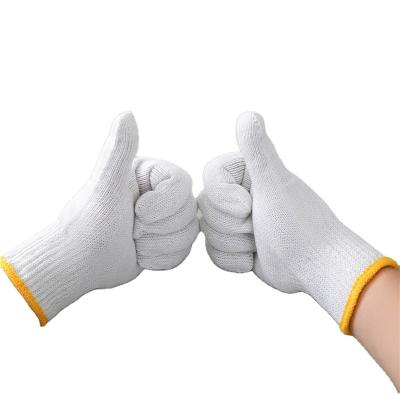 China Work Protection Working Gloves Cheap Good Quality 10 Gauge 450G Cotton Yarn Factory Price Knitted White Gloves for sale