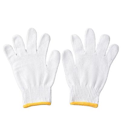 China Work Protection Working Gloves Cheap Good Quality 10 Gauge 400G Cotton Yarn Factory Price Knitted White Gloves for sale