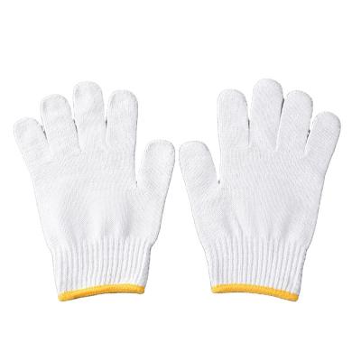 China Work Protection Working Gloves Cheap Good Quality 10 Gauge 600G Cotton Yarn Factory Price Knitted White Gloves for sale