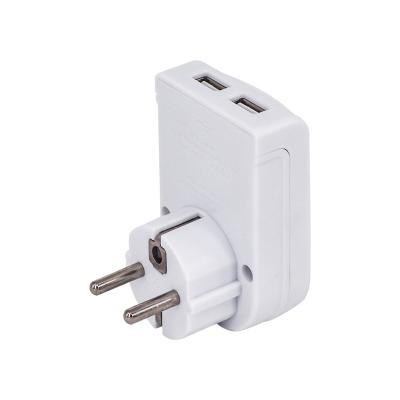 China Commercial AU to EU schuko 2.4A 2USB travel adapter with SAA approval for sale