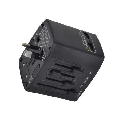 China Dual USB 2.1A Commercial Travel Adapter with Security Shutter for sale