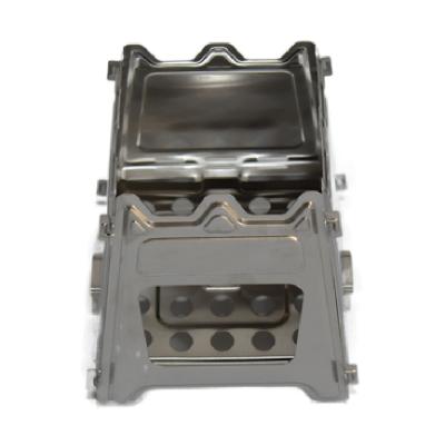 China Efficient Fast Delivery In Stock Stove Mini Lightweight Stainless Steel Wood Portable Stove For Traveling for sale