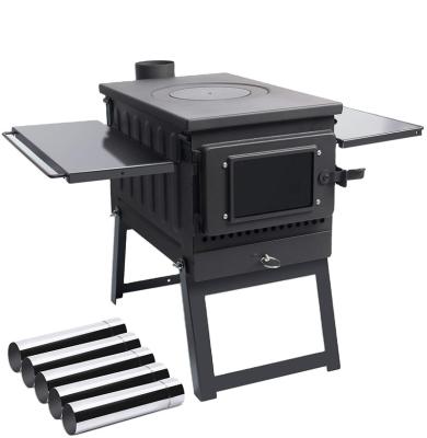 China China Adjustable Size Success Portable BBQ Grill Cooking Wood Stove Patio Outdoor Camp Stoves for sale