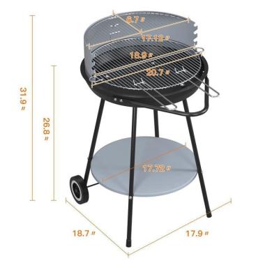 China Easily Assembled Hot Selling Amazon Garden Picnic BBQ Grill Patio Carbon Fire Charcoal Grill For Camping for sale