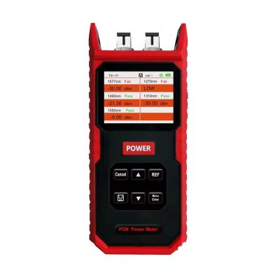 China PON network TWH-P2100F XGPON power meter with 1270/1310/1490/1550/1577nm wavelength and 999 piece item storage function for sale