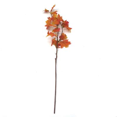 China Christmast Ornament Artificial Maple Leaves Autumn Fall Leaves Decorations For Thanksgiving Autumn Leaf for sale