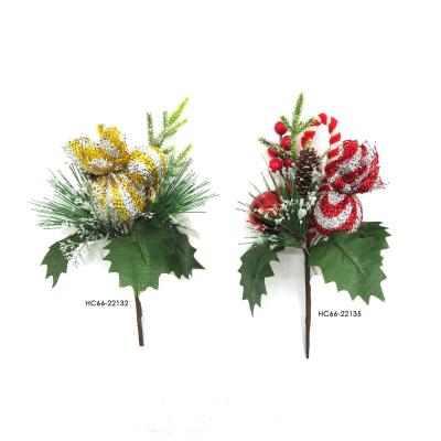 China Artificial Christmas Glitter Poinsettia Flower in Christmas Tree Floral Arrangement Ornaments Minimalist Flowers for sale