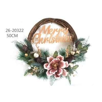 China Christmast Ornament Artificial Flower Christmas Decoration Red Berry Wreath for sale