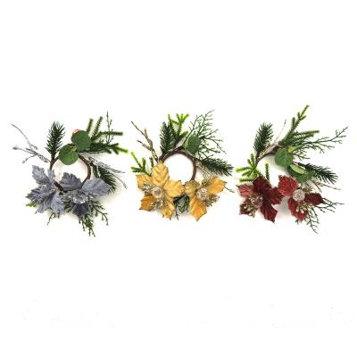 China Party Supplies Decorations Customizable Design Artificial Berries Branch DIY Christmas Wreath Wholesale Christmas Decoration for sale