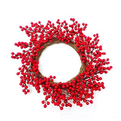 China Custom RED Christmas Garlands Garland Party Home Christmast Ornament Decorations for sale