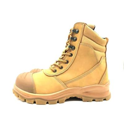 China First Layer High Toe Steel Wheat Quality Cowhide Labor Safety Work Boots With Steel Toe Sensational For Men for sale