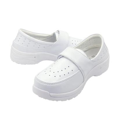 China Breathable Shock Absorption Write On Comfortable Nurse Shoes Safety Shoes Made Of Two Layers Of Cowhide for sale