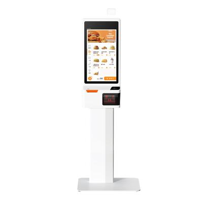 China 24 Inch Touch Screen Self Service Kiosk Android 9 With Built In 58mm Printer for sale