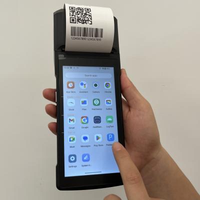 China 4G NFC Android POS Terminal Handle Scanner For QR Code Payment for sale