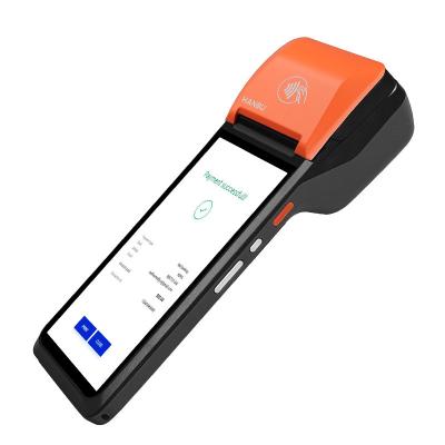 중국 NFC POS 터미널 3GB RAM 32GB ROM 및 58mm 프린터 터치 스크린 POS 터미널 판매용