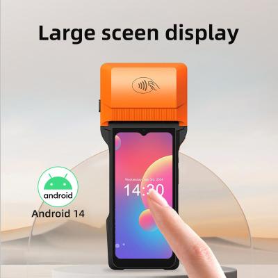 China All-in-one-Touchscreen-Computer mehrere Sprachen unterstützt Android POS mit 6400mAh Batteriekapazität zu verkaufen