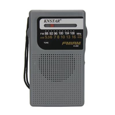 China K-266 Portable Mini Pocket Radio AM FM BL-5C PORTABLE FM AM 2 Band Battery Radio With Earphone Jack for sale