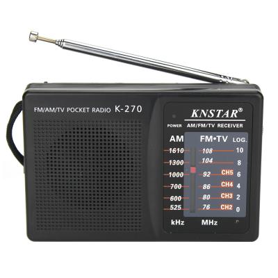 China 2021 Newest MINI PORTABLE DC Radio AM FM 2 Band Radio With Earphone Jack for sale