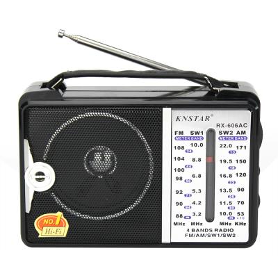 China Knstar RX-606AC Multi Band Radio Receiver AM FM PORTABLE Multi Band Radio AM FM SW1-2 4 Band Radio for sale