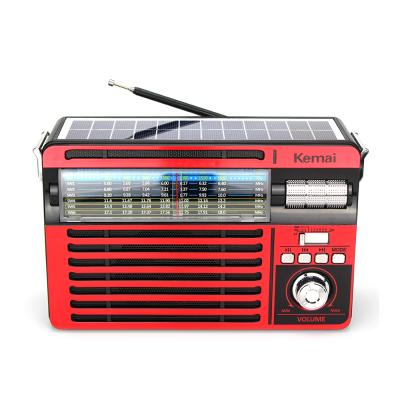 China 2020 MD-516BT-S PORTABLE fm AM radio switch 8 band solar powered kemai radio for sale