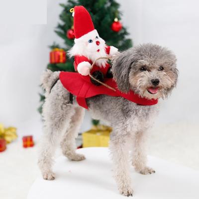 China China Manufacturer 2021 New Christmas Decorations Dog Costume Wholesale Viable Vest Fashionable Matching Dog Clothes for sale