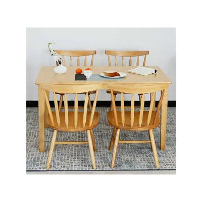 China Bestseller Space Saving Solid Wood High End Luxury Table Set Dining Chair For Sale for sale