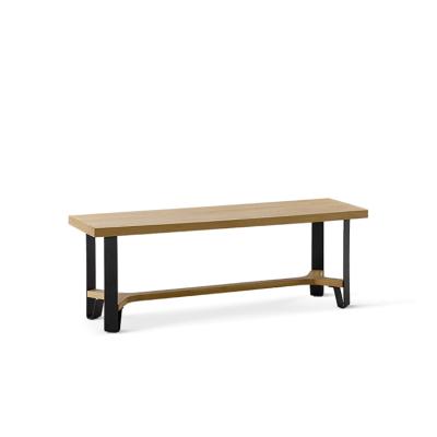 China China Factory Solid Wood Quality Good Lumber Metal-Wood Indoor Outdoor Bench FLB Class for sale