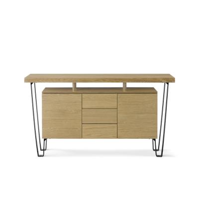 China China Manufacturer Modern High End Dining Furniture Metal-Wood Solid Wood Sideboard for sale