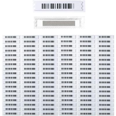 China Durable Eas Rigid Custom Shop Labels am soft label Eas 58khz Anti-counterfeit Barcode Alarm Labels for sale