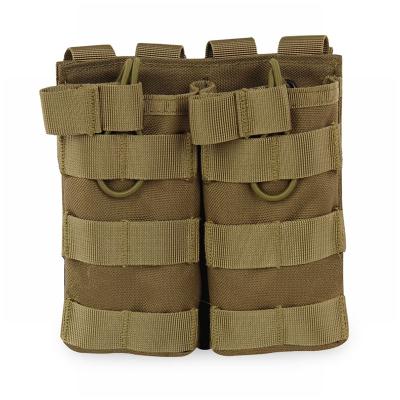 China Modular Gun Mag Pouch Double Pouch Tactical Military Army Magazine Hold Belt Magazine Pouch Molle Rifle Gun for sale