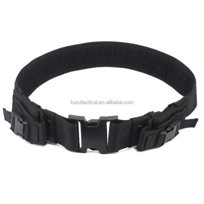 China Custom Custom Logo Military Police Men's Western Belts Tactical Belt With Mag Pockets BL-010 for sale