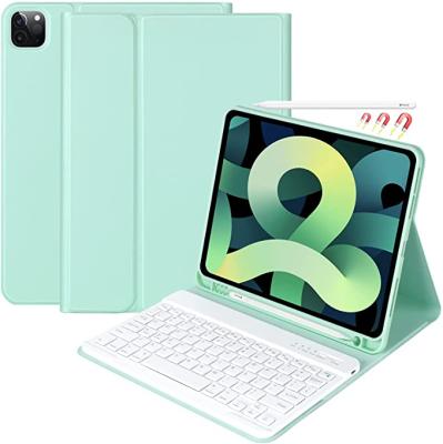 China Hot Selling Silicone Stand Cover Wireless Keyboard For iPad 2020 10.9 Inch Keyboard Case For iPad Air 4 10.9 for sale