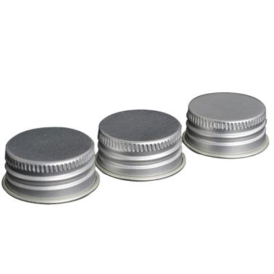 China No 28mm Silver Aluminum Metal Screw Caps Cap Candy Caps for sale