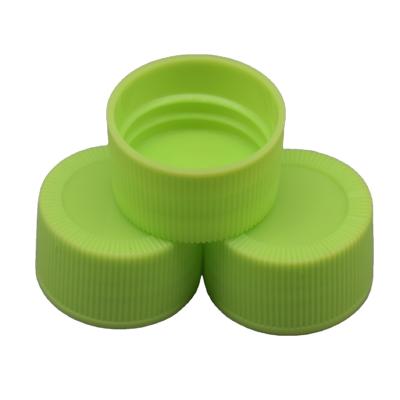 China None 28mm Green PP Plastic Custom Color Lined Lid Covers Cover Universal Joint Plastic Screw Cap for sale