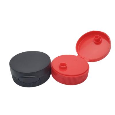 China None 38/400 38mm ribbed spill top cap for daily chemical and cosmetic pp spill caps for sale