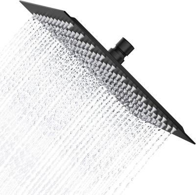 China Needle Free 6 Inch Rain Shower Head 304 Stainless Steel Ultra Thin High Pressure Bathroom Rainfall Showerhead for sale