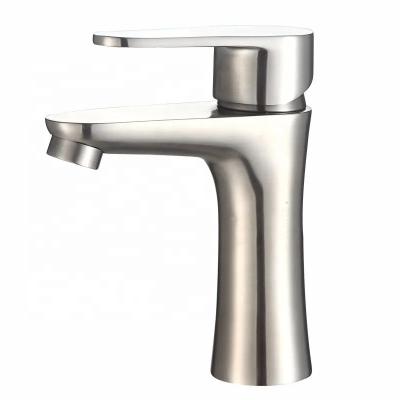 China Metered Faucets Bathroom Mixer Tap 304 Stainless Steel Single Handle Taps Hot And Cold Faucet for sale