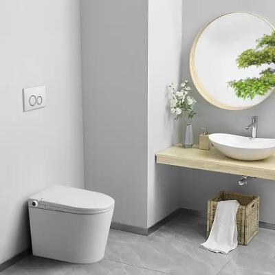 China Automatic Operation Chinese Bathroom Girl Go To Smart Toilet Bowl Pissing European Smart WC Smart Toilet Round 1 Piece Automatic Smart Toilet for sale