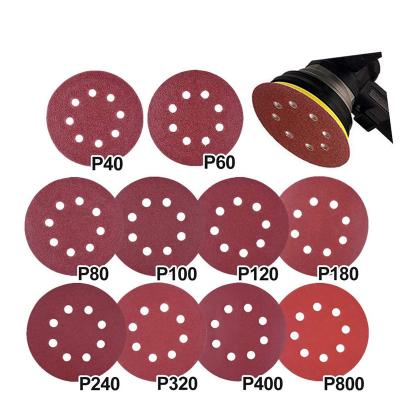 China For Furniture Aluminum Oxide Adhesive Purple Sand Disc Automotive Ceramic Sanding Polishing Long Life Sandpaper for sale