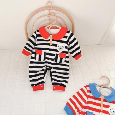 China 2022spring Cotton Boys Clothes 100% Ribbed Organic Knitted Babamboo Baby Bamboo Rompers for sale