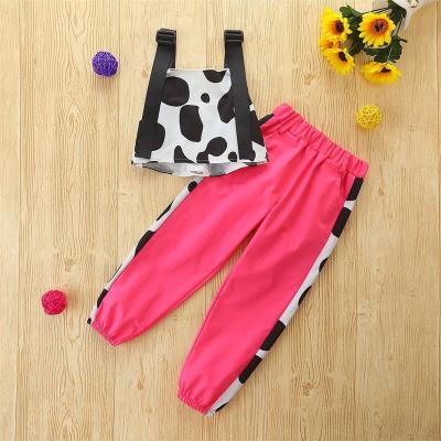 China EL flash girl's short sleeve suit spring and summer 2022 new small and medium children's fashion two-piece clothes for sale